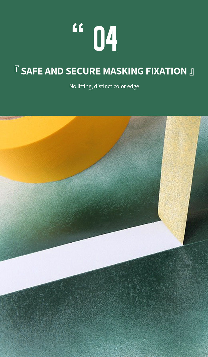 High Temperature Resistance 120° Masking Tape Peach Yellow Color