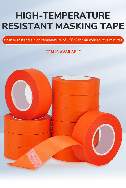 High Temperature Resistance 150° Masking Tape Orange Color