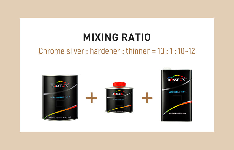 Chrome Silver Paint Exclusive Hardener