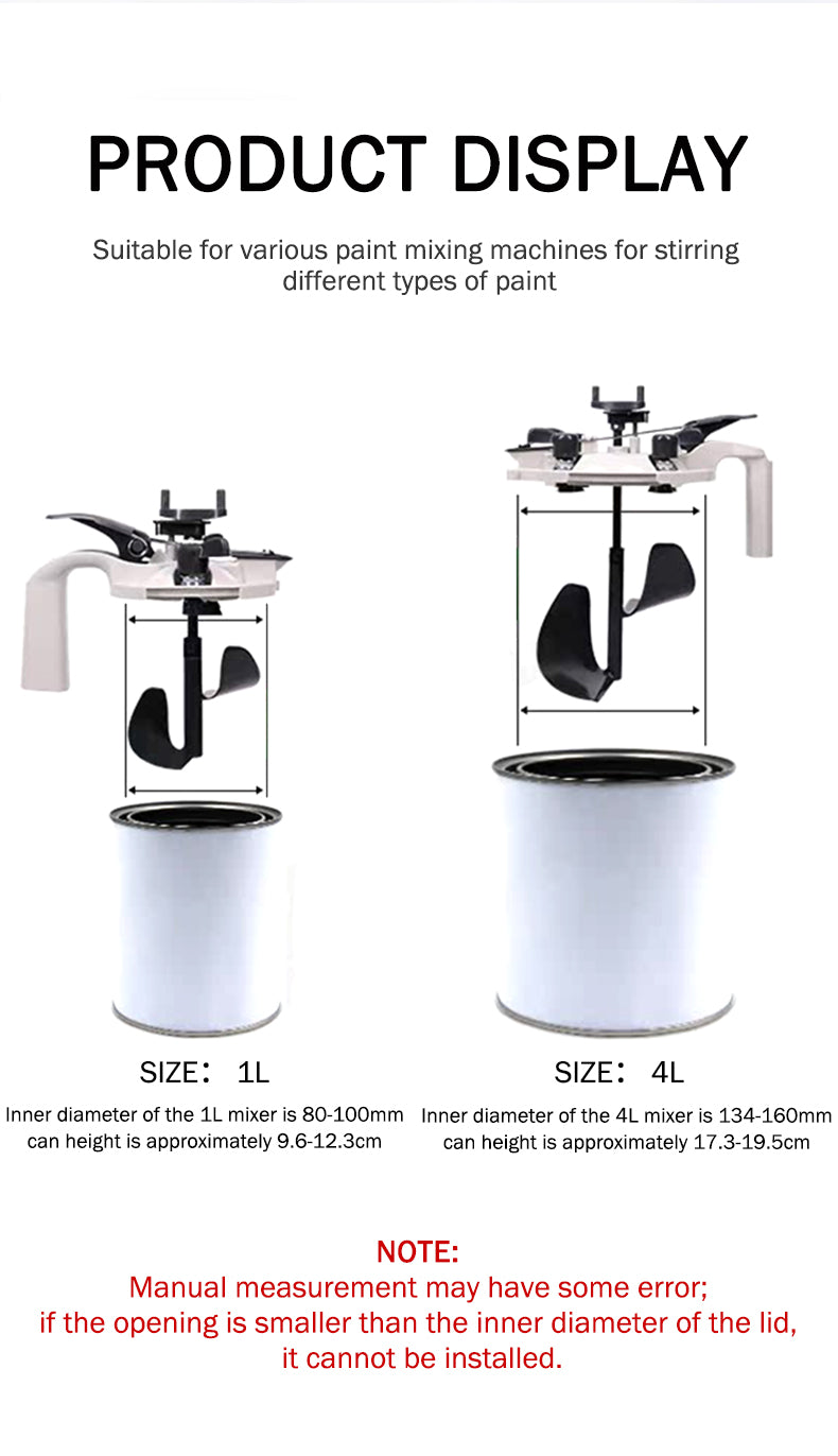 Car Paint Mixing Lid 1L 4L